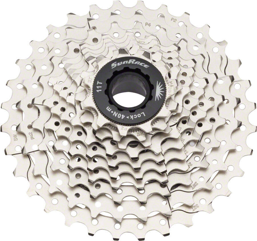 SunRace RS1 Cassette – 10 Speed, 11-32t, Silver