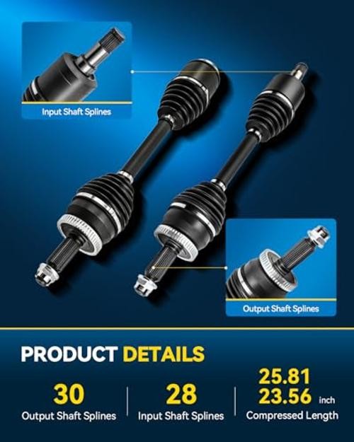CV AXLE Front for Hyundai Santa Fe 2007 3.3L Automatic, 66-3539 66-3540