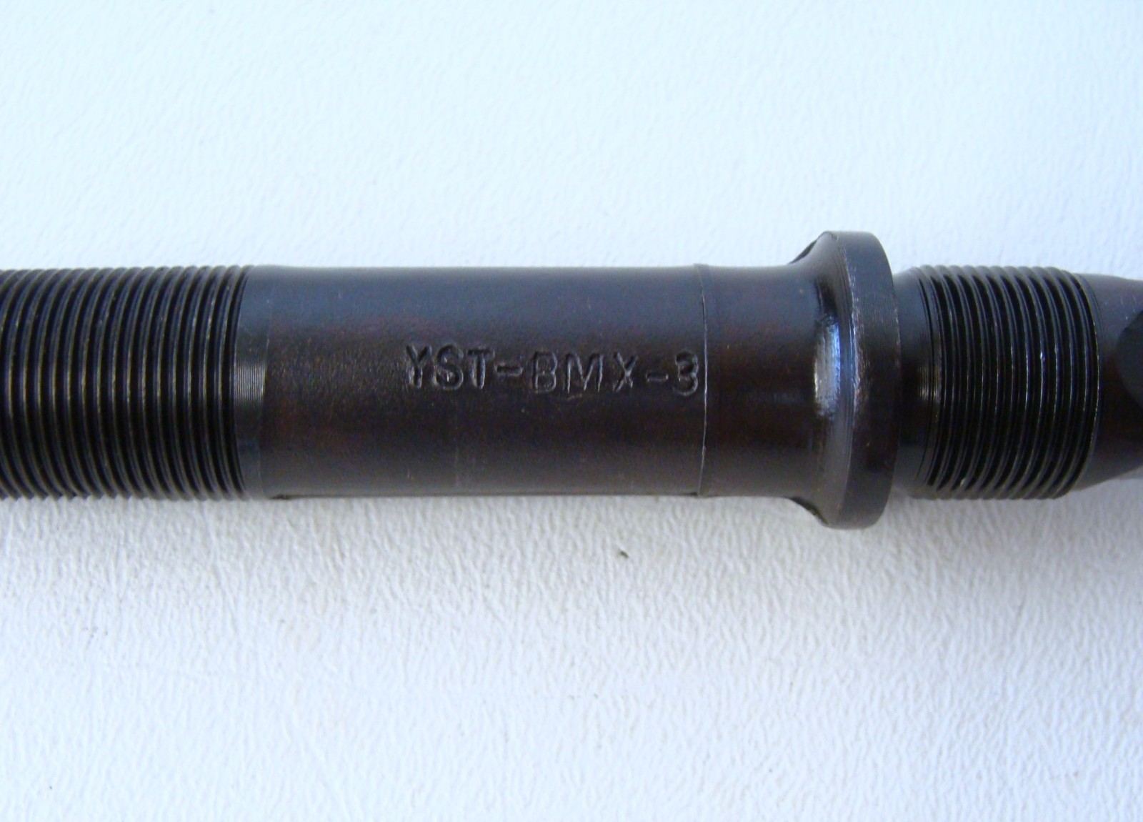 ~ Old School YST BMX-3, 3 Piece CroMo BMX Conversion Spindle 16mm x 128.5mm ~