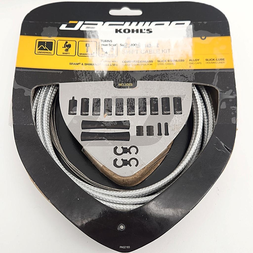 Jagwire 2x Sport Shift Cable & Housing Kit SRAM/Shimano Sterling Silver OPEN