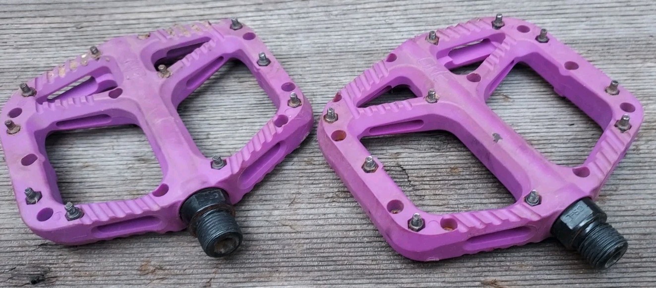 OneUp Components Composite Pedals Purple, 115x105mm platform, 10 pins per side