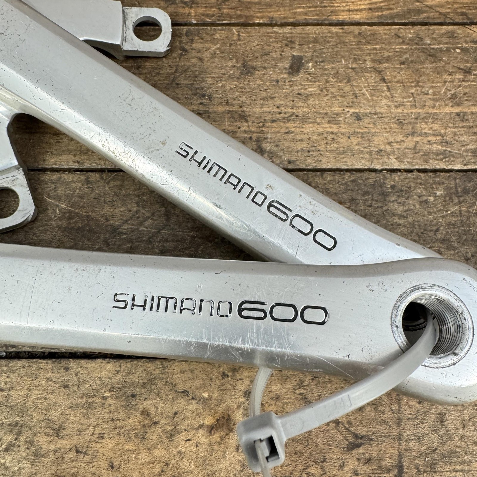 Vintage Shimano 600 Crank Set 165 Mm FC-6207 Double 130 BCD 165mm Road Japan