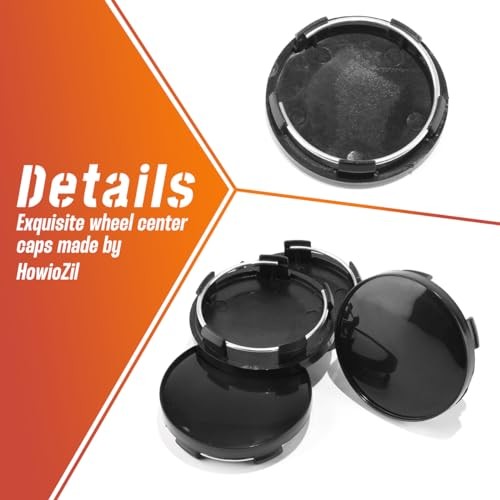 4PCS 59mm(2.31in)/54mm(2.12in) Outer 59MM 2.31″ . Inner 53.8MM 2.12″ Black