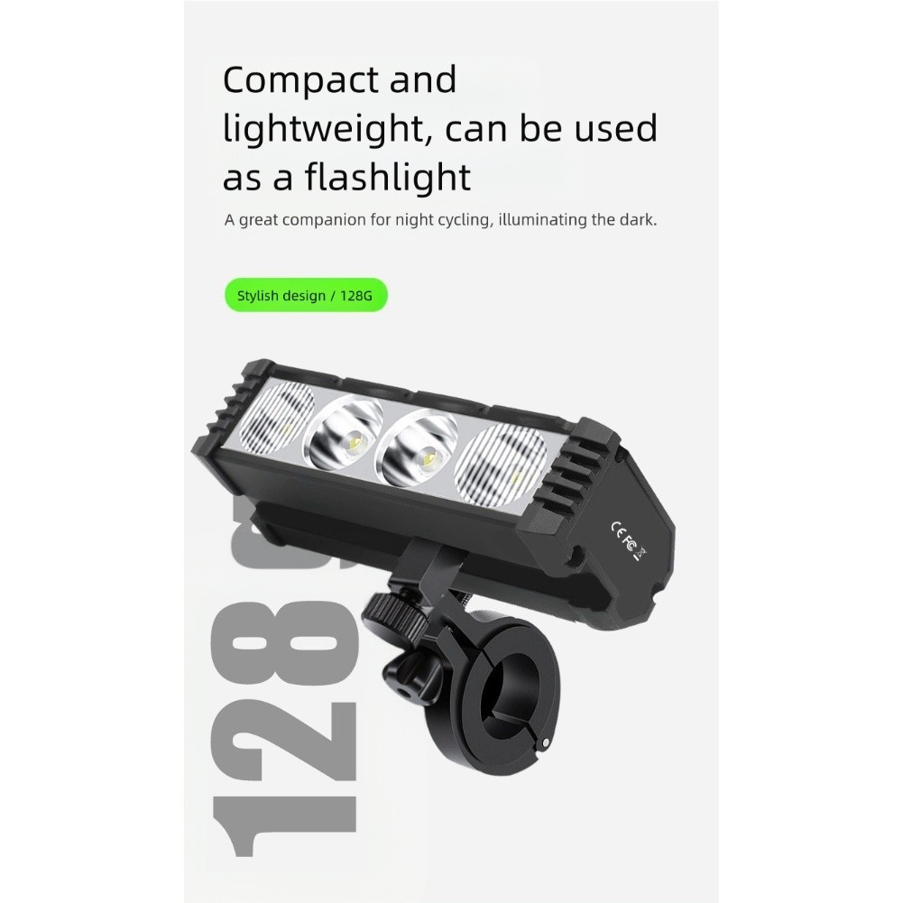 Bicycle Light 4000 Lumens 2000 MAh for Battery Efficient Battery Life For