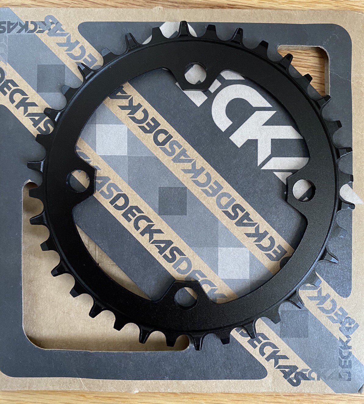 DECKAS 104bcd MTB Round Chainring 36T Bike Black Chainwheel – SHIPS FROM USA!