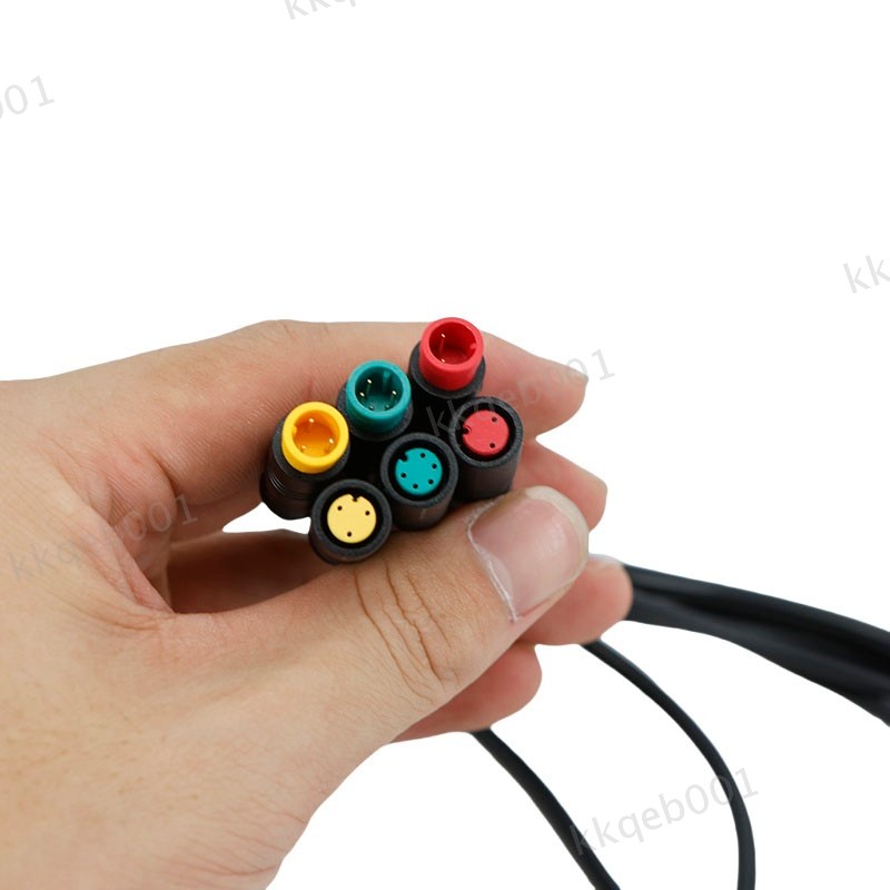 M8 2/3/5pin male to male female Ebike Cable Electric Bicycle Waterproof 1m wire