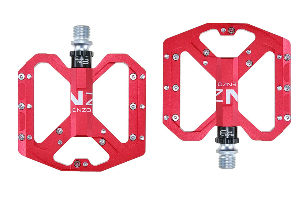 9/16 in Bicycle Flat Pedals Sealed Bearing Aluminum Mountain Bike Pedals 345g
