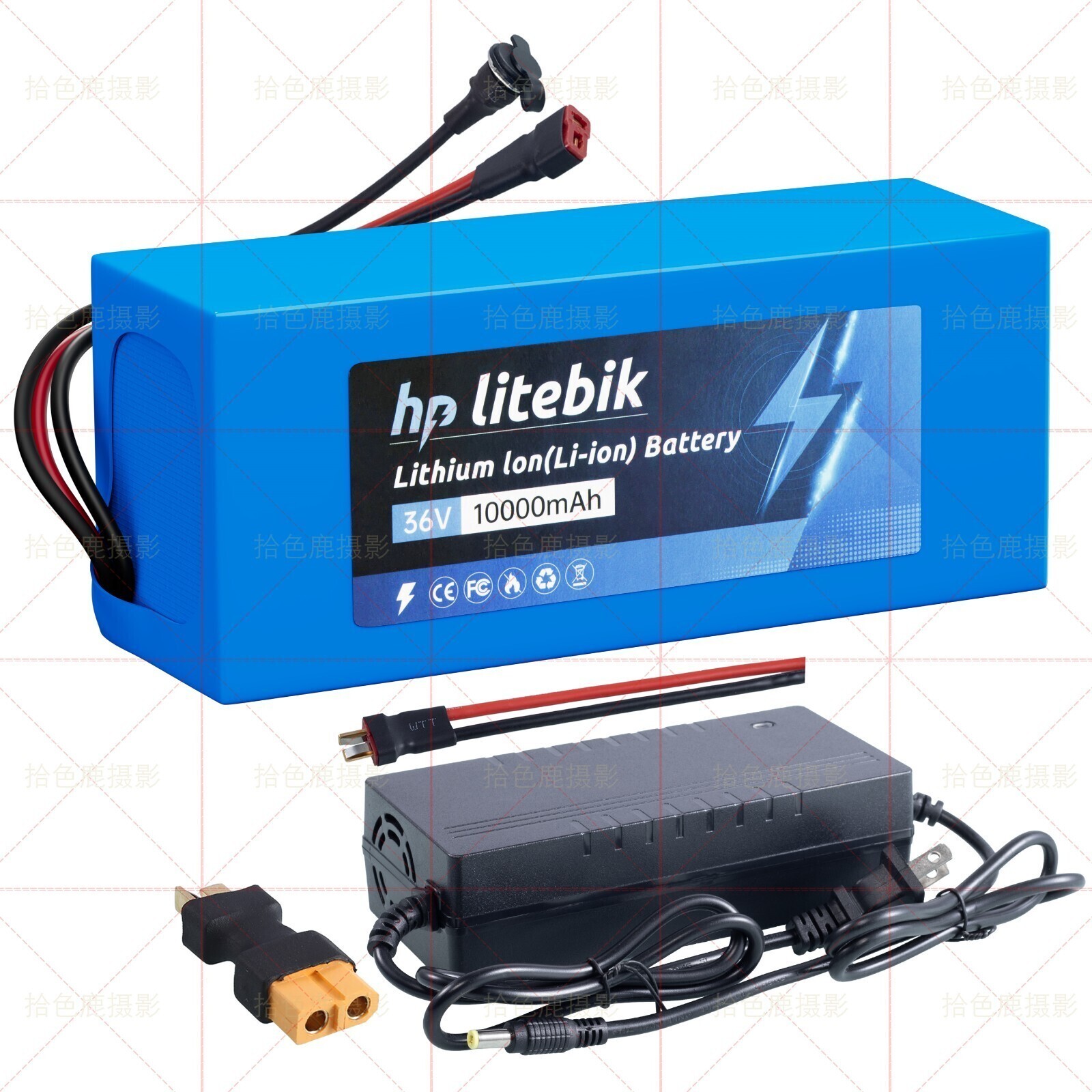 Electric Ebike Scooter Bicycle Motor 36V 10AH Lithium Li-ion Battery w/Charger