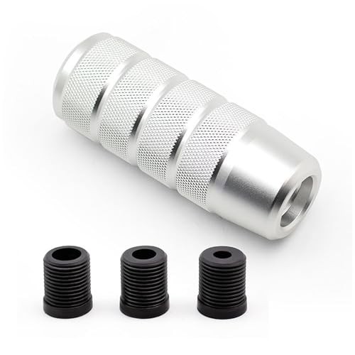 95mm/3.74″ Car Shifter Knob, Aluminum Weighted Automotive Gear Shift Silver