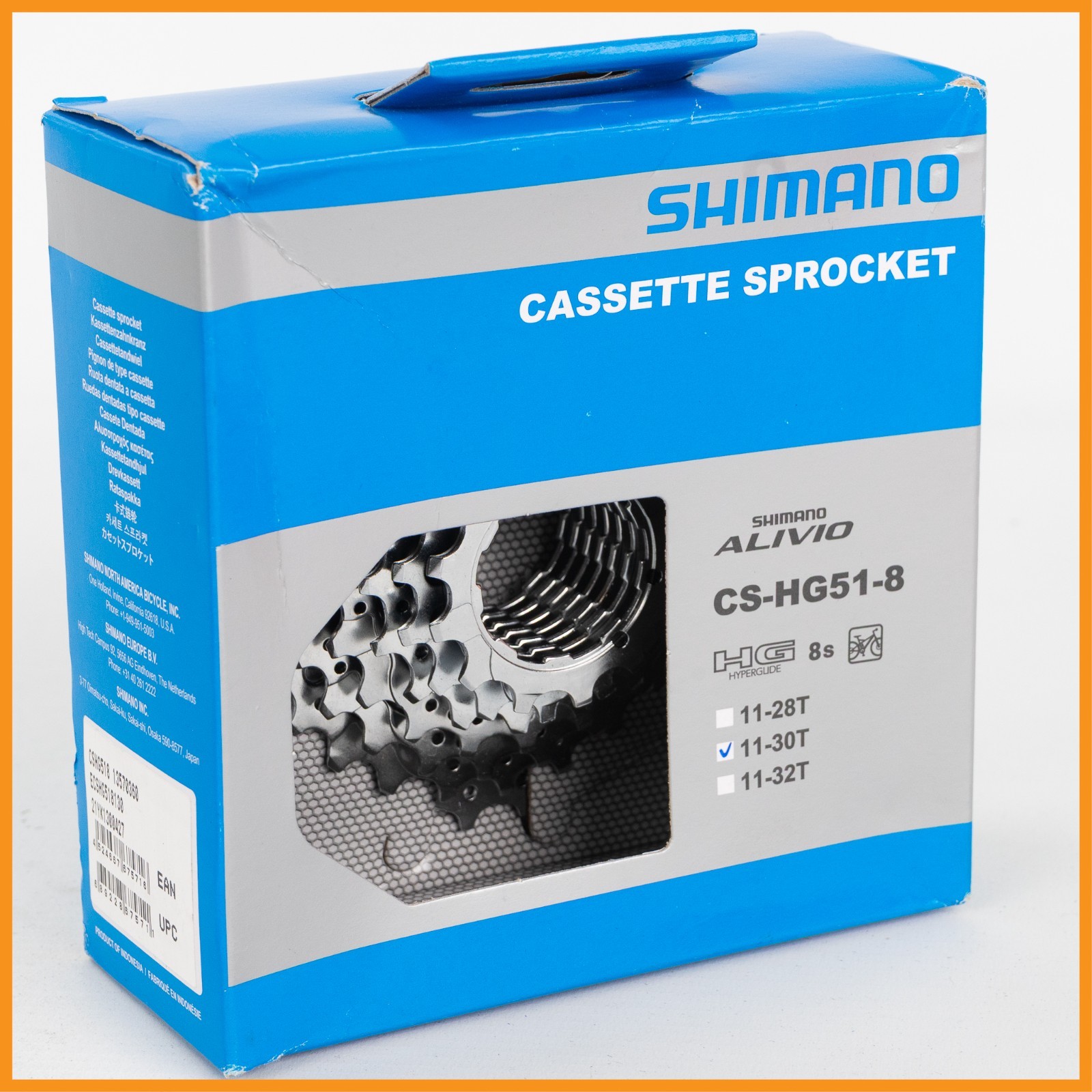 SHIMANO CS-HG41 CASSETTE 8 11-30 Speed Ratios Road Racing Bike 8V