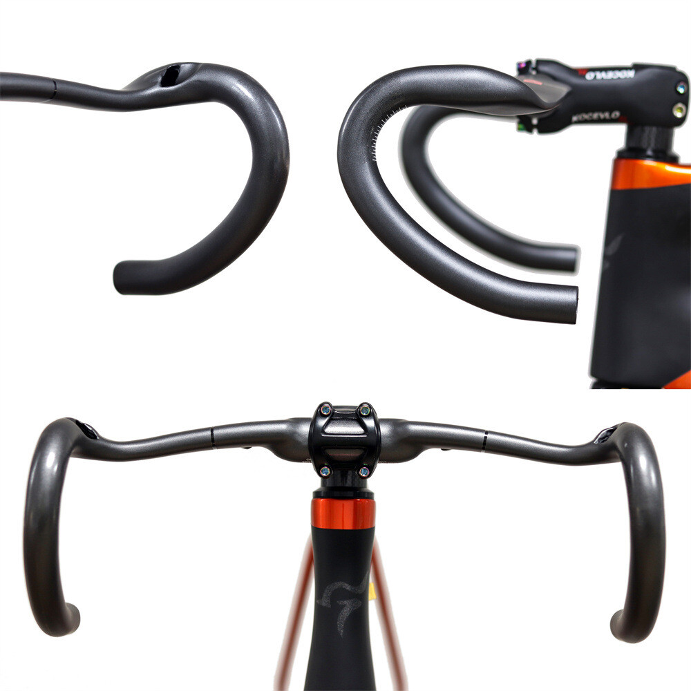 Carbon Fiber Drop Bar Aero Bar Road Bike Handlebar 31.8*380/400/420/440mm Matte