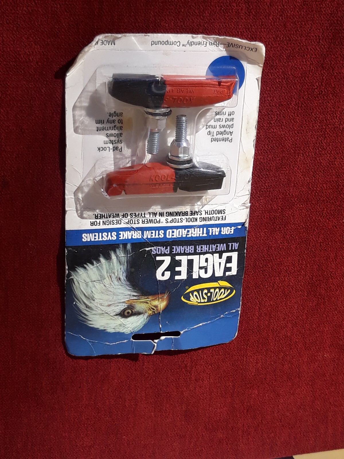 Vintage Kool Stop Eagle 2 Brake Pads NOS Old School BMX Threaded USA Rare Paul