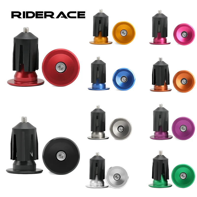 1 Pair Bike Handlebar End Plugs Aluminum Alloy MTB Road Bicycle Handle Bar End C
