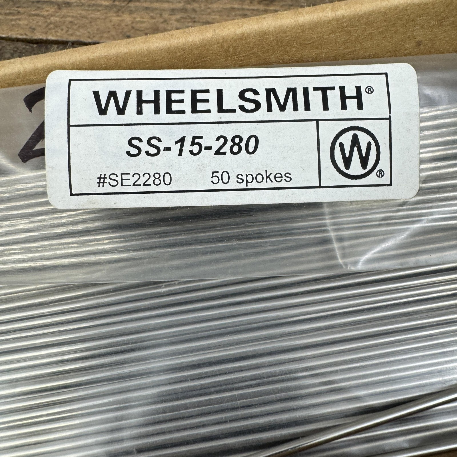 Wheelsmith Spokes 280mm Silver Steel J-Bend SS-15-280 SE2280 Bike Wheel Lot 50