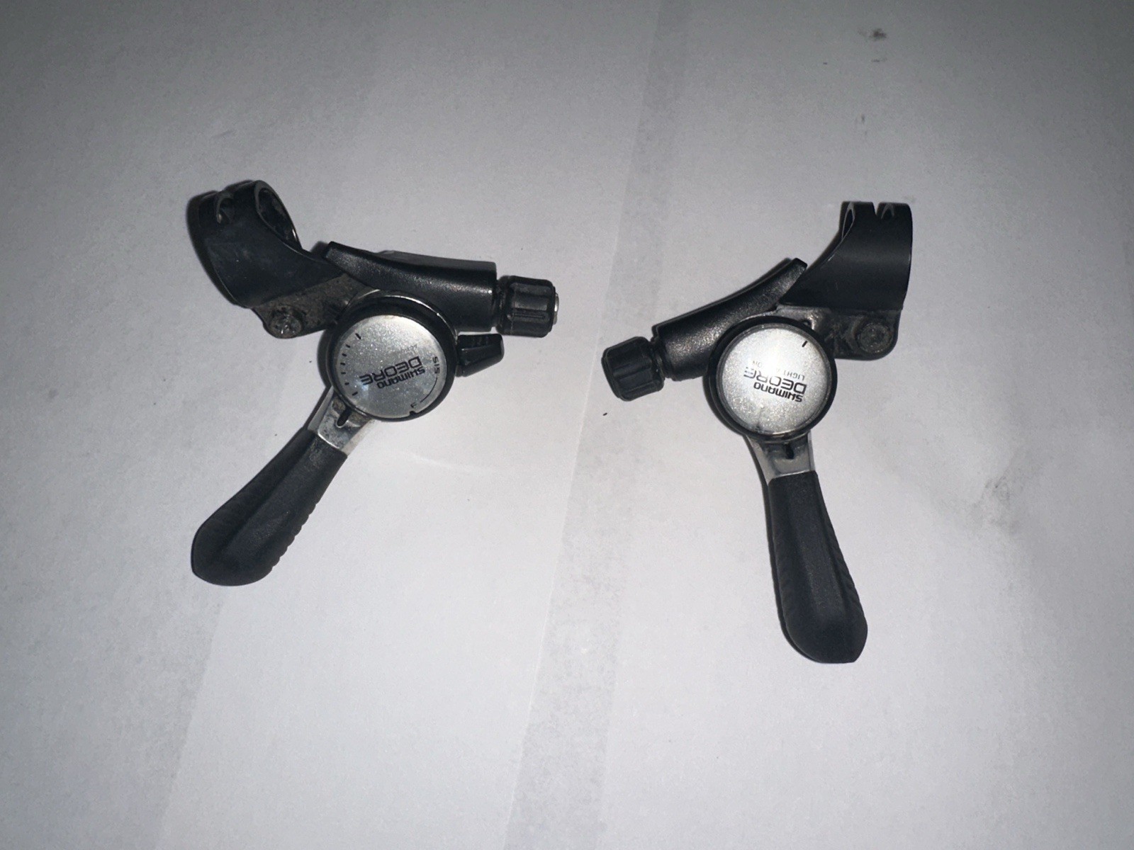 Vintage Shimano Deore SL-MT62 Light Action SIS 7s Thumb Shifters 22.2mm Pair MTB
