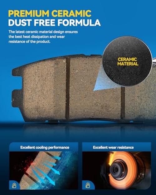 Ceramic Front Brake Pads For Hyundai Santa Fe Sport 2017 Kia Sorento 2016-2020