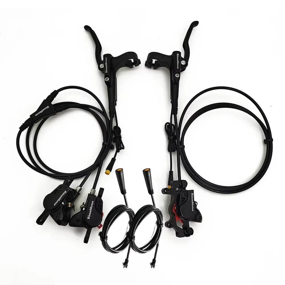 Ebike Hydraulic Disc Brake Kit Front Double Rear Single Oil Brake Components