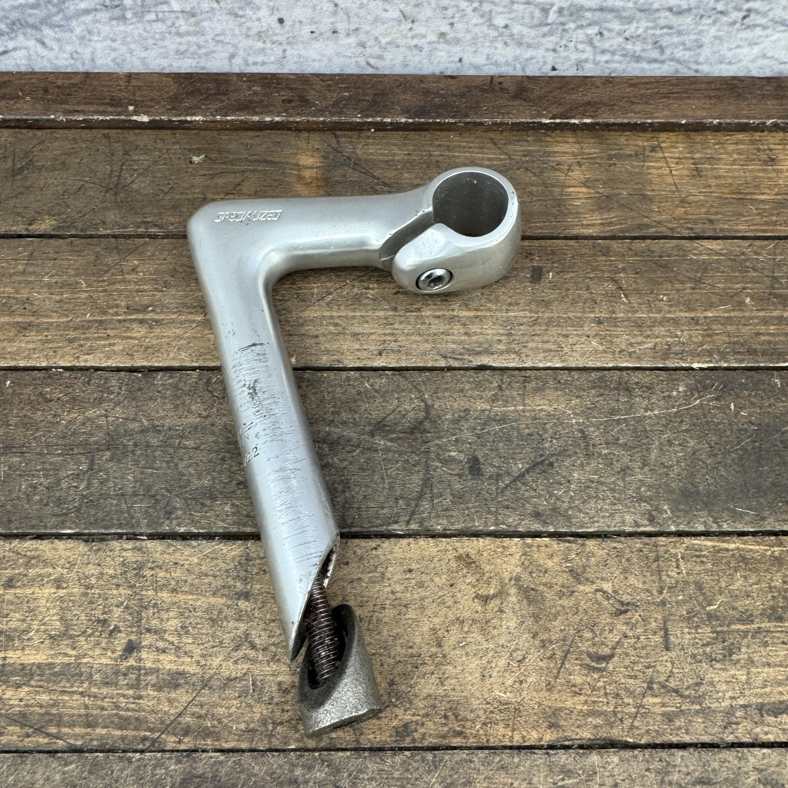 Vintage Specialized Quill Stem Silver 25.4 Clamp 22.2 90mm Alloy Road MTB