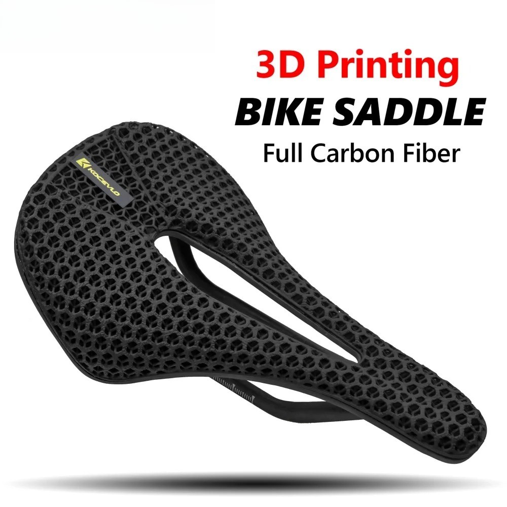 235x140MM 3D Printed Carbon Saddle for XC Road Gravel MTB Off-Road Bike Cycling