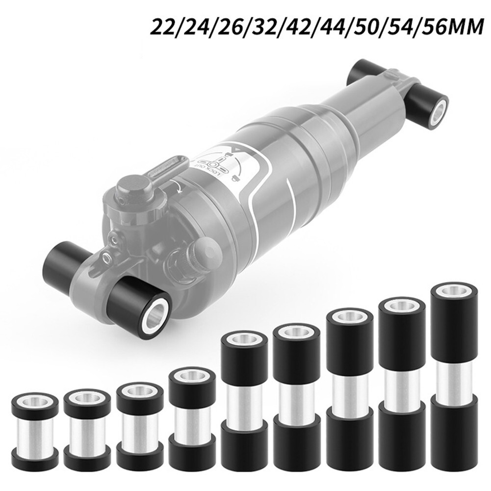 2pcs MTB Bicycle Rear Shock Bushings Aluminum Alloy with Spacers