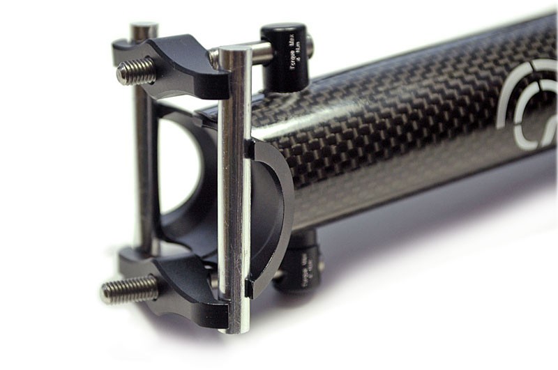 27.2x350mm OMNI Racer WORLDS LIGHTEST ULTRA-Lite Straight Carbon Seatpost: Gloss