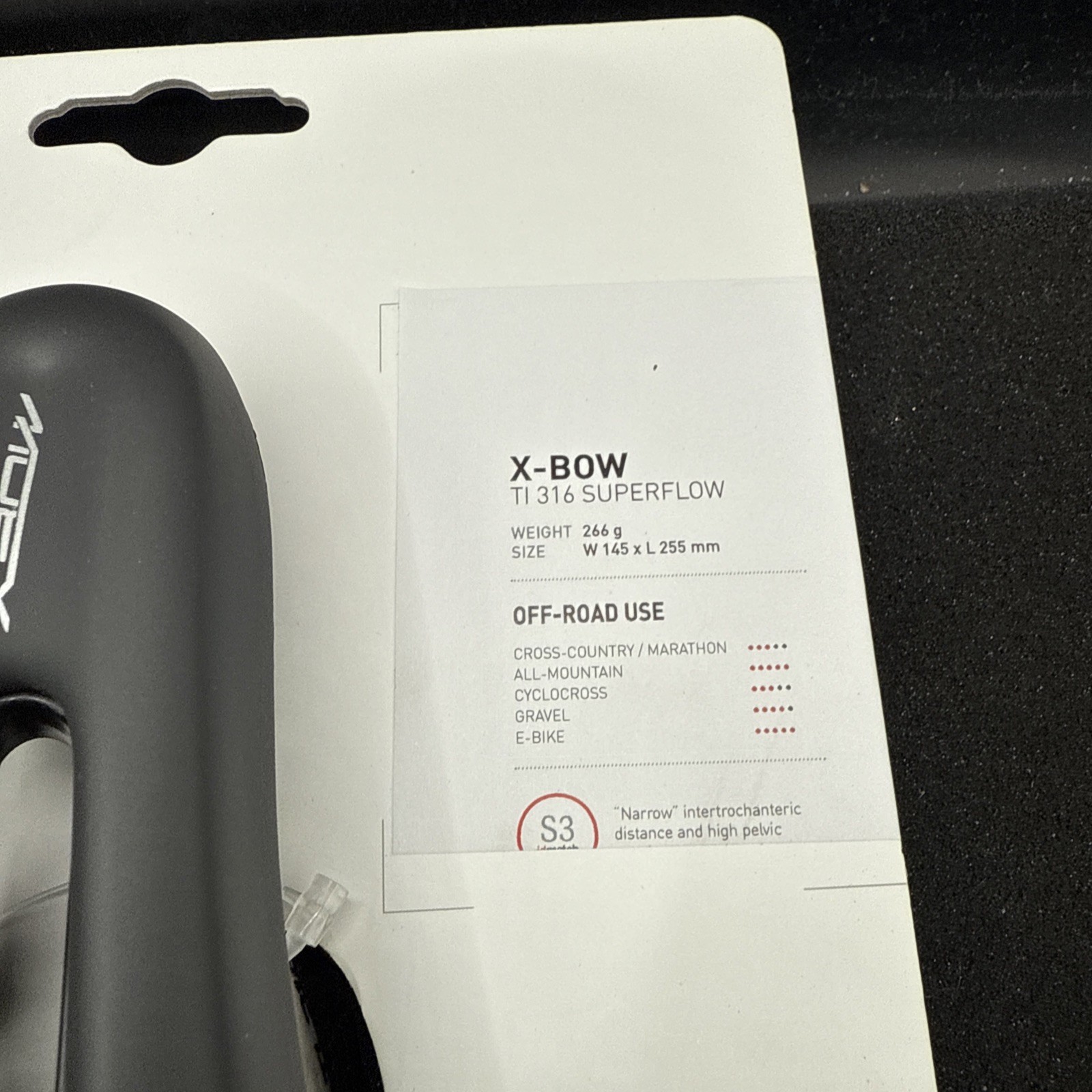 Selle Italia X-bow Ti316 145mm Cycling Saddle Seat S3 (9419-10)