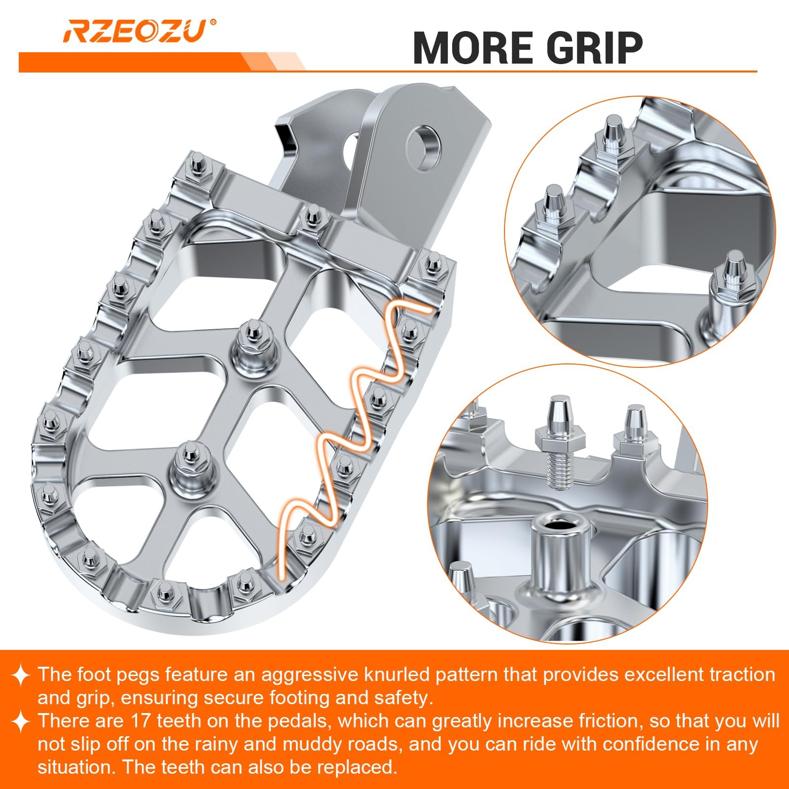 RZEOZU CNC Dirt Bike Pegs Compatible with Surron Sur Ron LBX E-Ride Pro S SS …