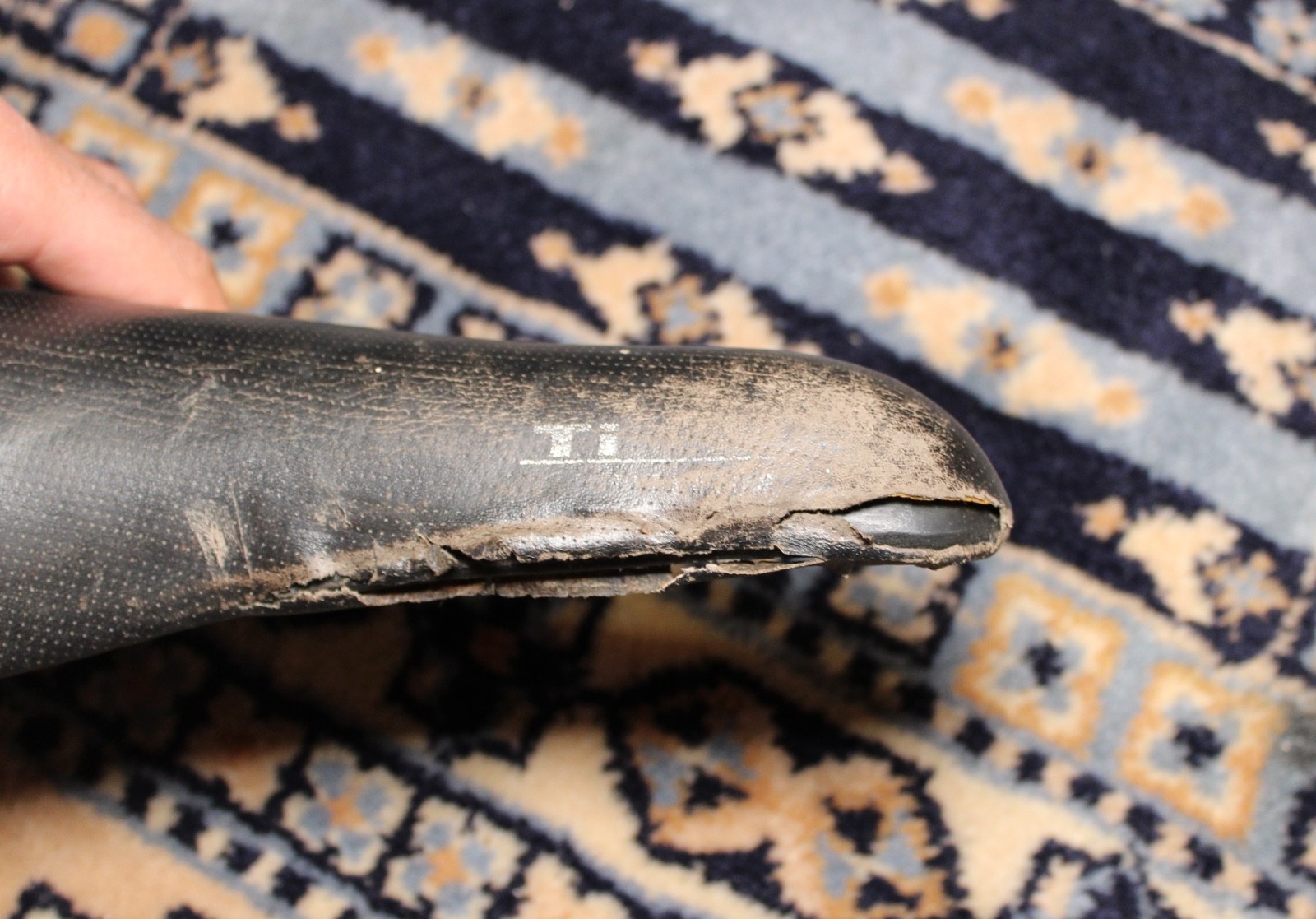 Vintage – Velo Titanium Ti Rail Bike Saddle – Needs recovering – Marin MTB