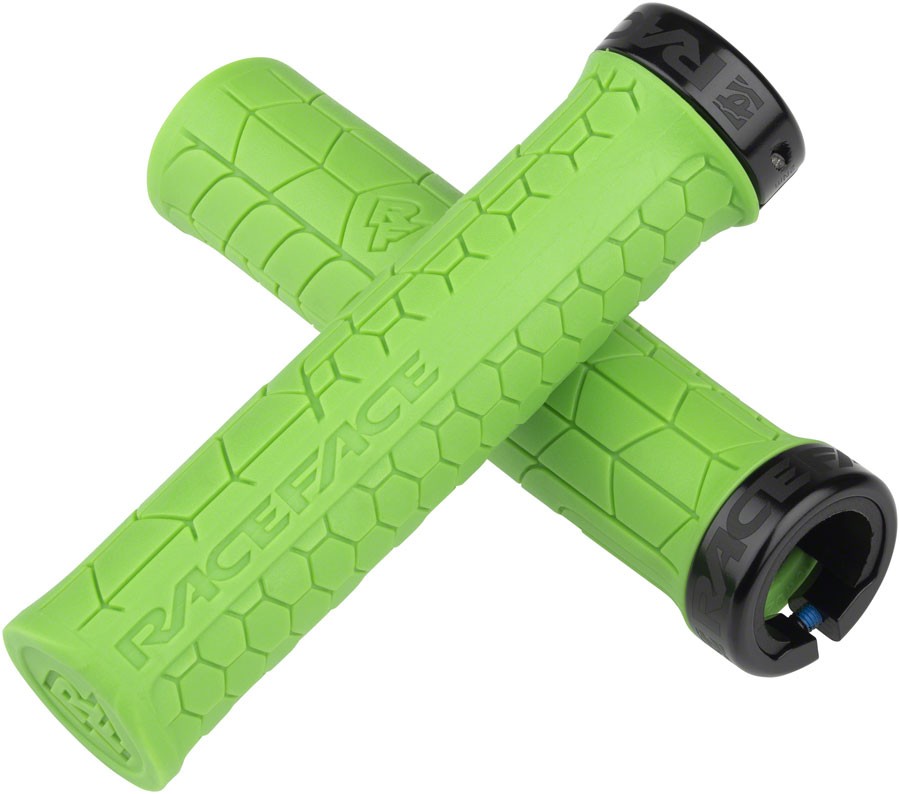 RaceFace Getta Grips – Green, Lock-On, 33mm