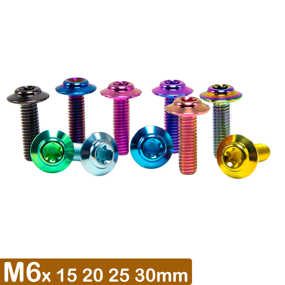 Titanium ScrewM5 M6x15 20 25 30mm Ti Bolt D14 umbrella head motorcycle fastener