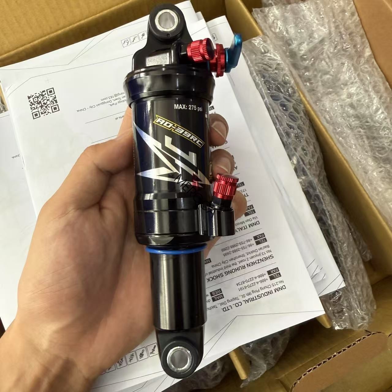 DNM Dual Air Shock Mountain Bike Bicycle Suspension Rear Shock 165/190/200mm MTB