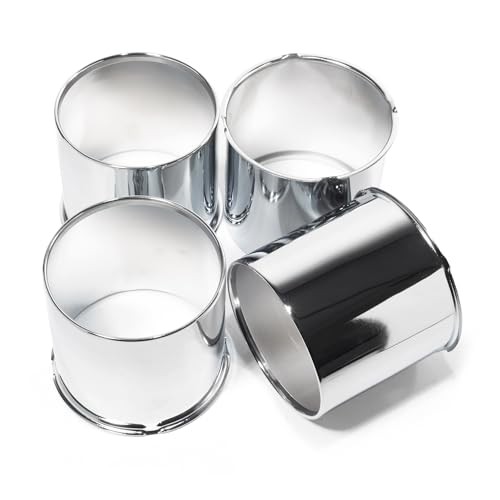 Pcs 5.15inch Trailer Wheel Center Caps Push 5.15″ OD 4.69″ H 4 4Pcs Chrome