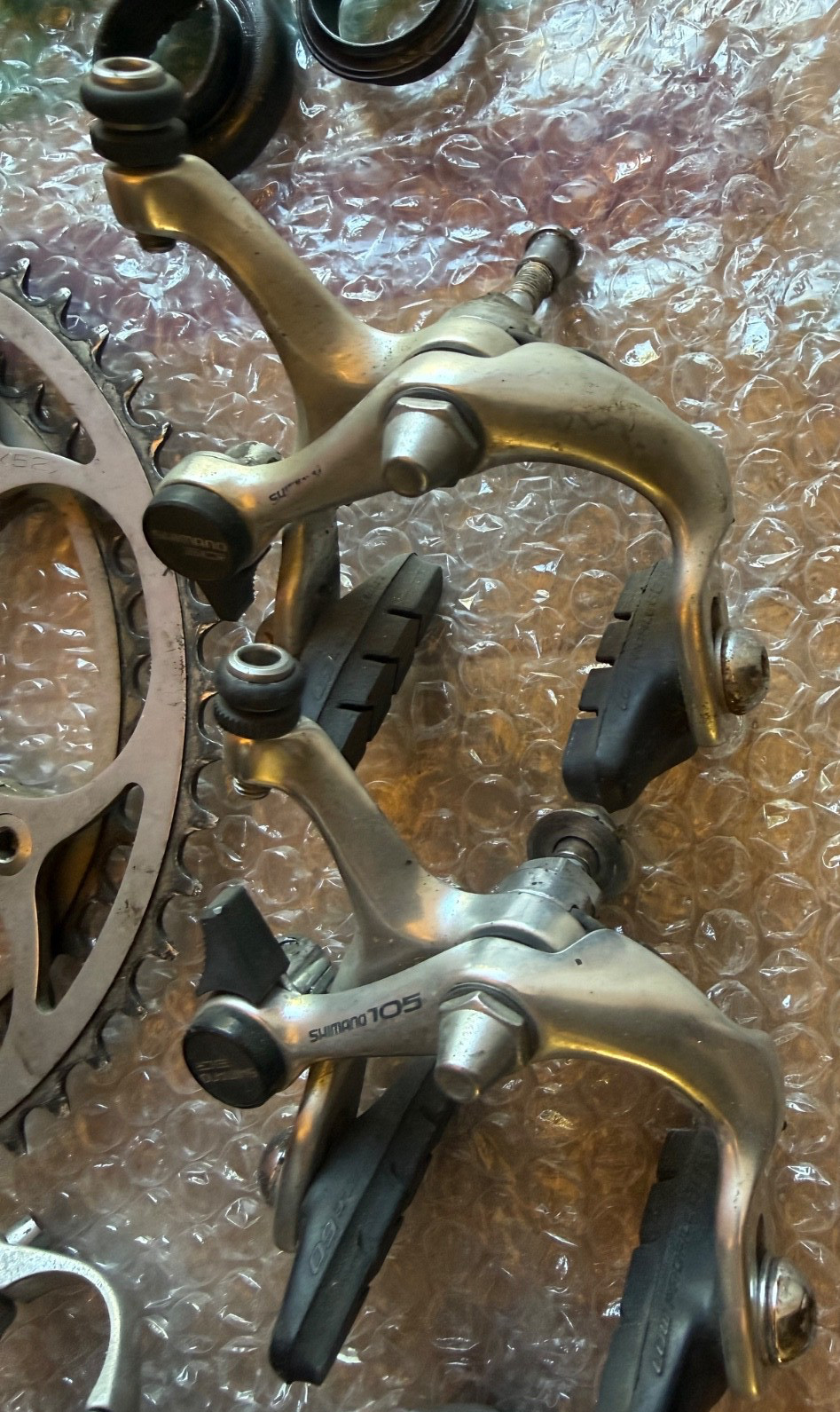 Shimano 105 series 1050 6 Spd Group ITALIAN Derailleurs, Brakes, Shifters – USED