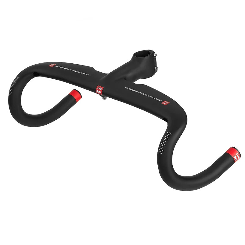 400/420/440mm Full Carbon Integrated Road Bicycle Handlebar Bent bars with stem