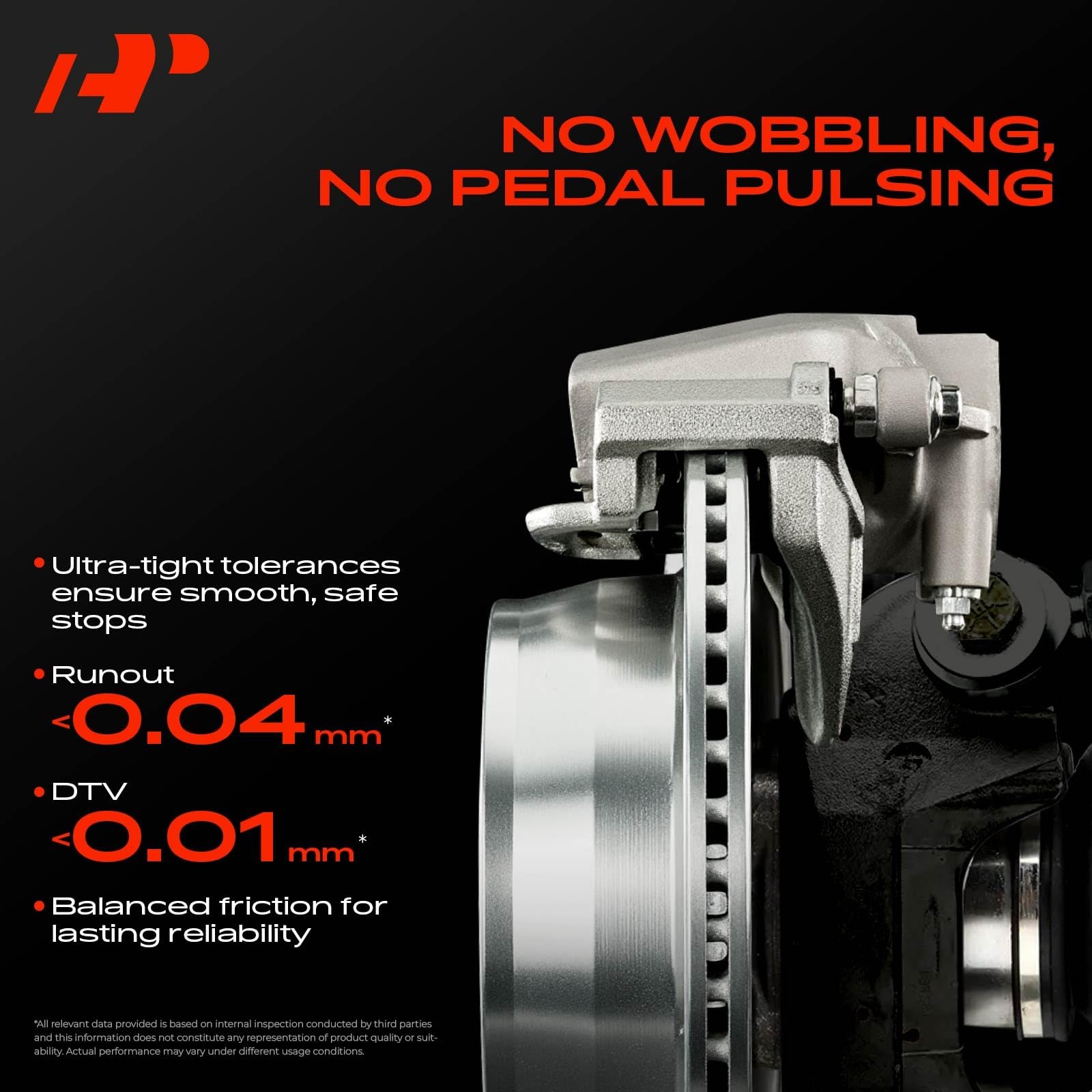A-Premium 12.01 Inch 305Mm Front Drilled And Slotted Disc Brake Rotors