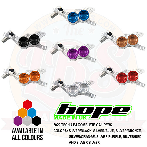 Hope Tech 4 E4 Brake Complete Calipers HBSPC84 – All Colors – New