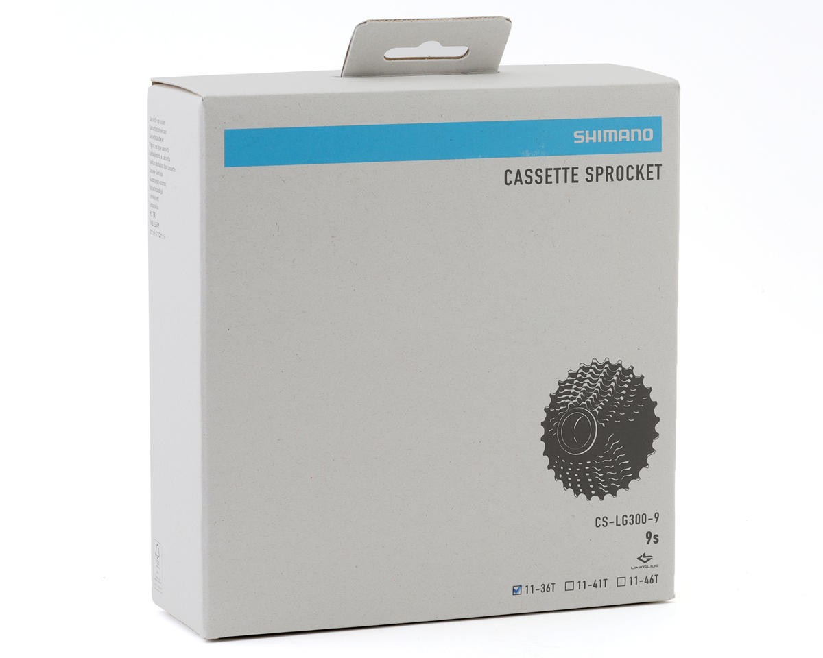 Shimano CUES CS-LG300-9 LinkGlide Cassette (Black) (9 Speed) (Shimano HG)