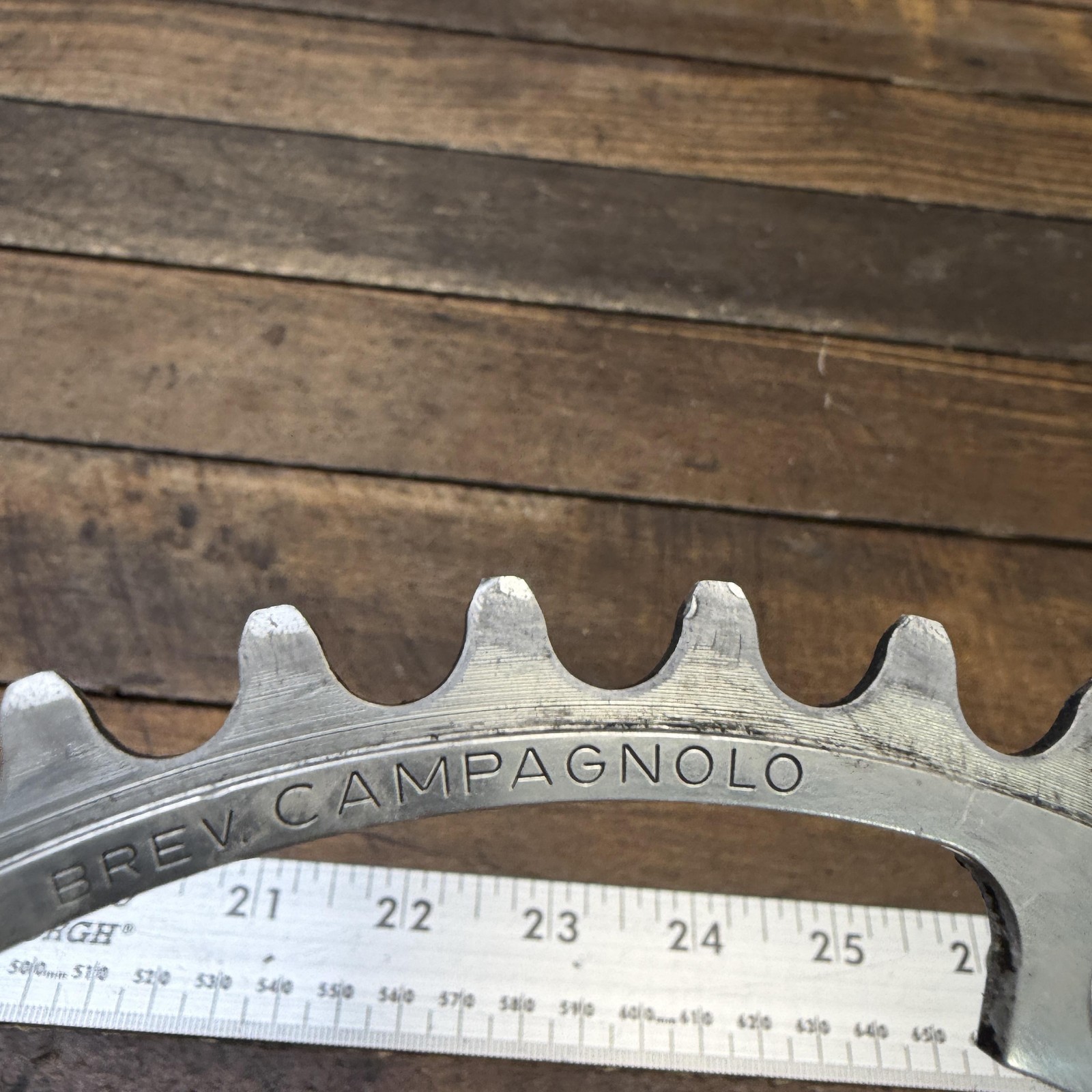 Vintage Campagnolo Super Record 42T Chainring 144 BCD 5-Arm Bike Italy 42 Tooth