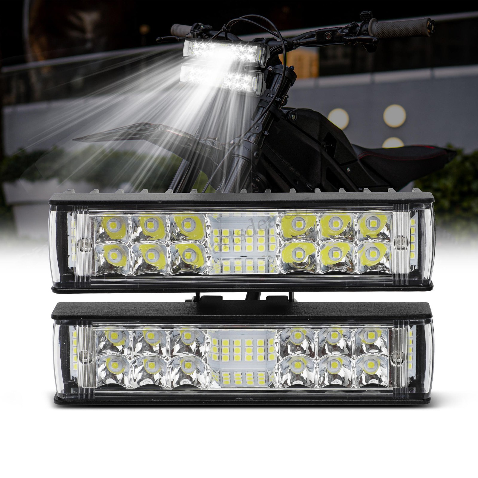 LED Headlight Lamp Dual Light Bar Kit (Switch + Bracket) For Talaria Sting R MX4
