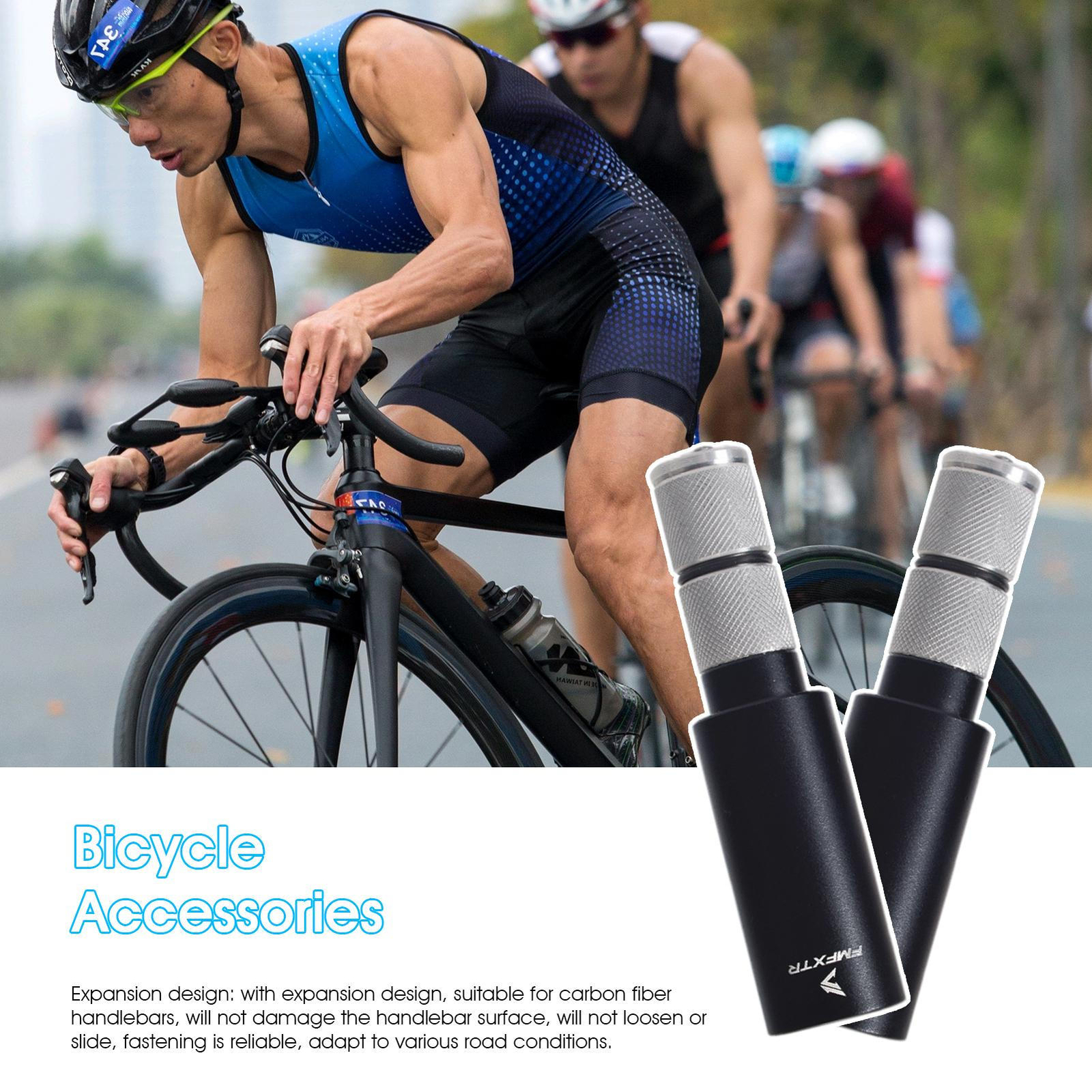 For MTB Bike Handlebar Bar End Extension Plug Aluminum Alloy Handlebar Extender