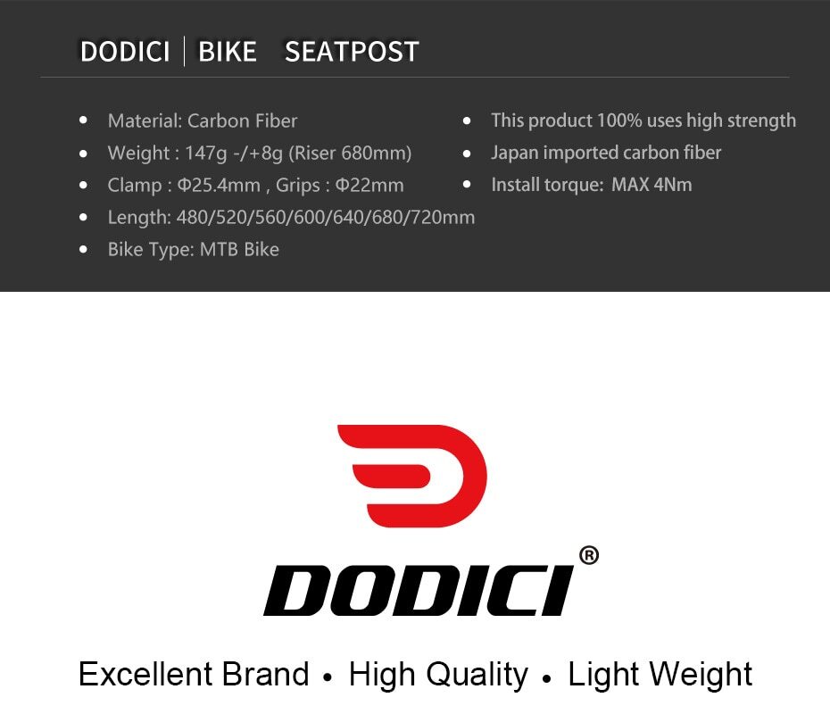 Carbon Fiber mtb Bike Handlebar 25.4mm Flat Bar for BMX City Fixie Bicycle