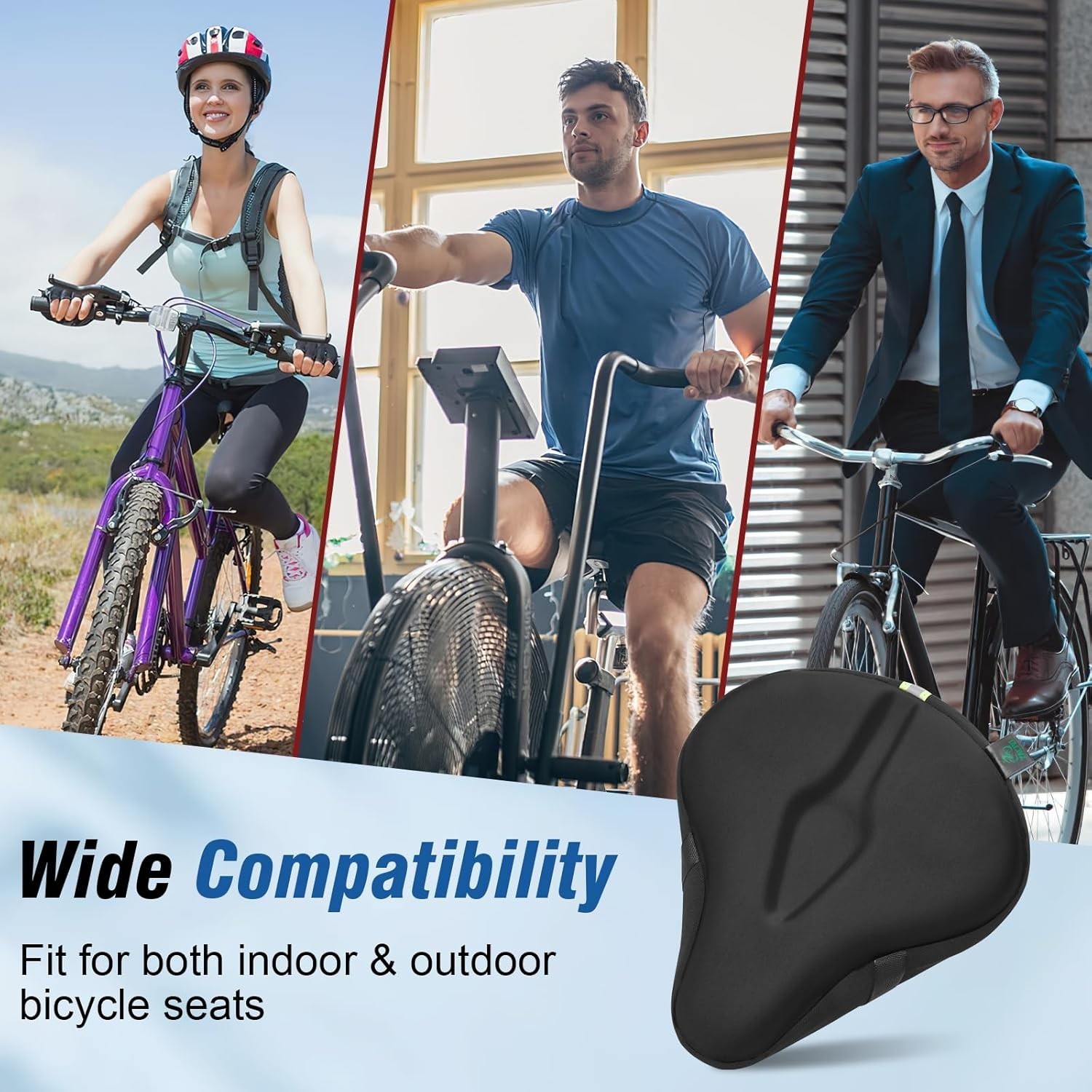 Gel Padded Bike Seat Cover – Extra Soft & Comfortable