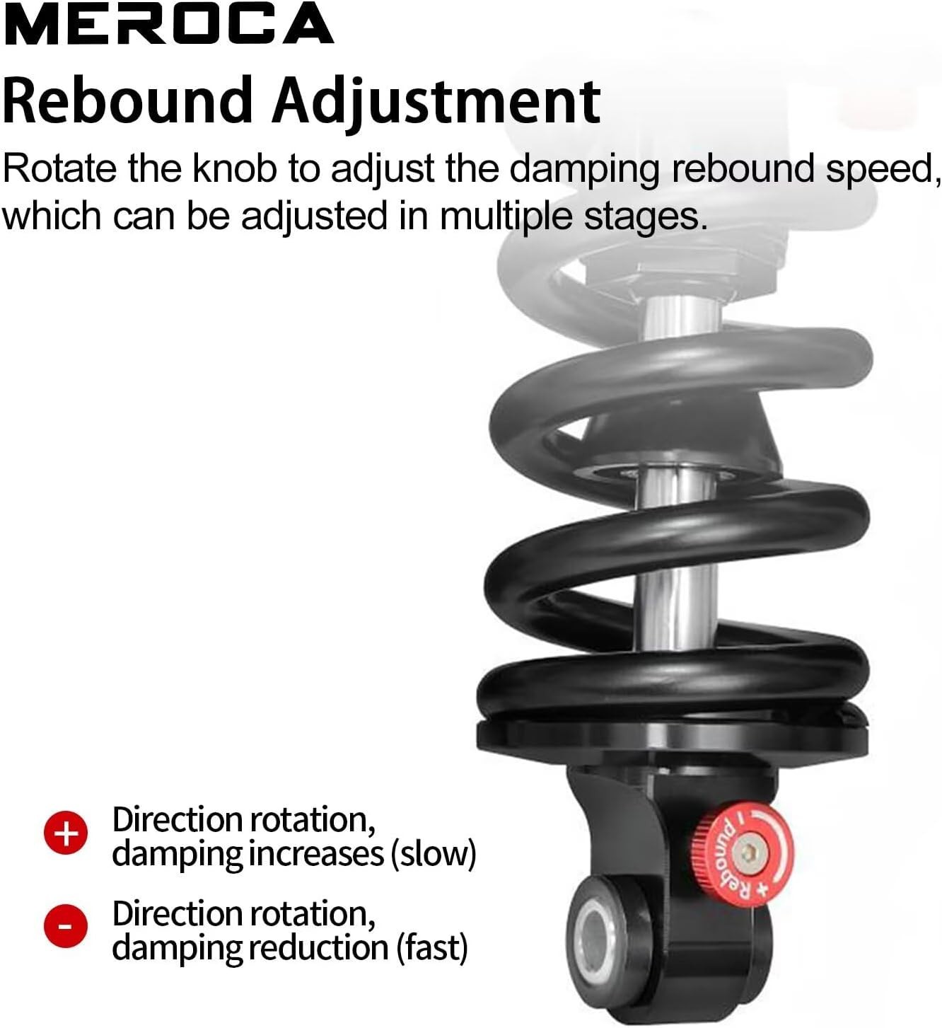 Adjustable Air Spring Coil over Shock Absorber for Mountain Bikes, 190-265Mm, 55