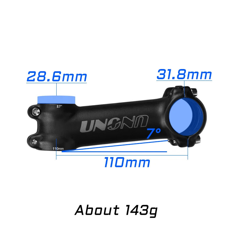 7/17 Degree MTB Road Bicycle Stem 31.8mm 60-130mm Bicycle Power Parts