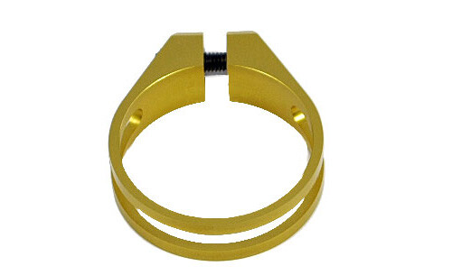OMNI Racer WORLDS LIGHTEST Alloy Seatpost Clamp 8 grams- 31.8-32.0mm GOLD