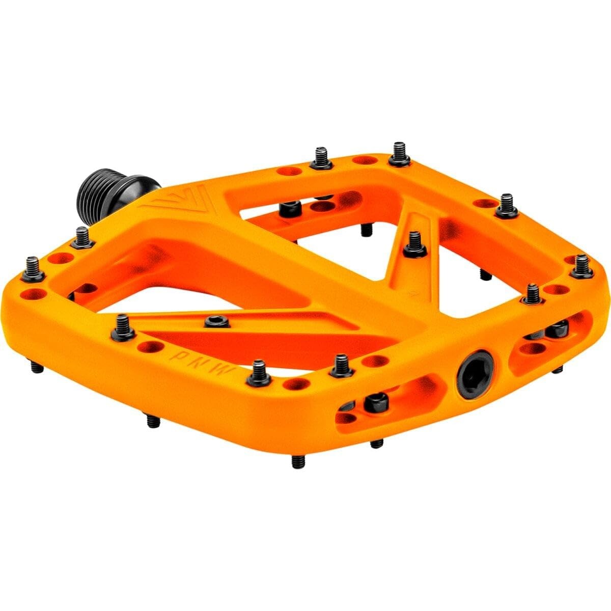 Safety Orange Bicycle Pedals 115x108mm Glass Fiber Reinforced Nylon Composite