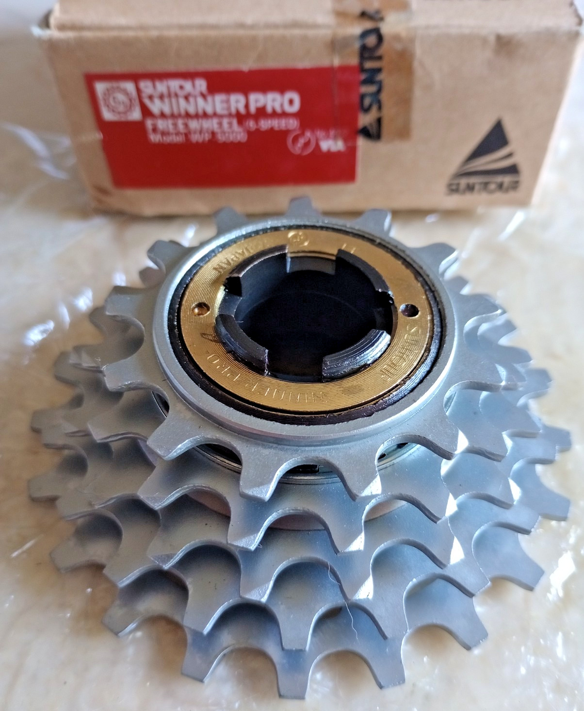 NOS SUNTOUR WINNER PRO 5 SPEED FREEWHEEL WP 5000 13,15,17,19,21 CASSETTE JAPAN