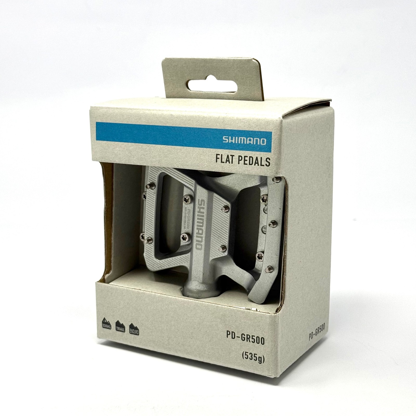 Shimano PD-GR500 Flat Pedals For Mountain Bike Off-Road Silver All New In Box