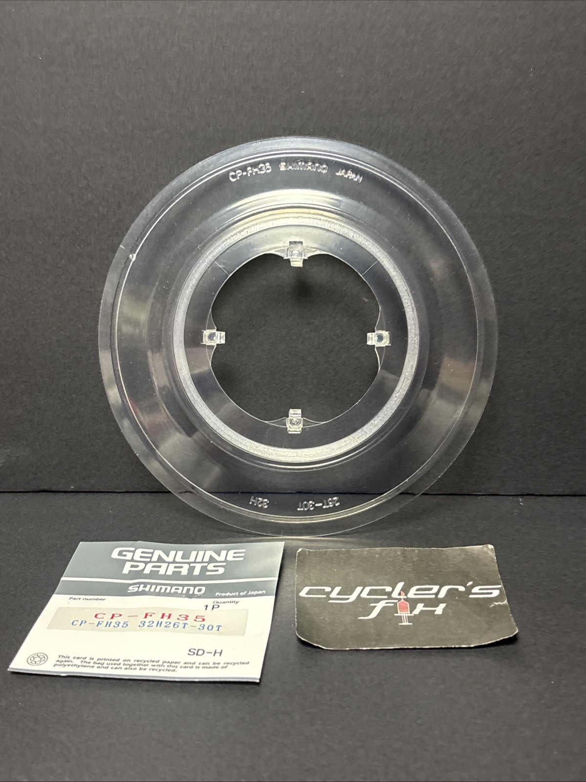 NOS Shimano CP-FH35 Clear 32H Spoke Guard Protector 26-30tooth Road Bike Touring