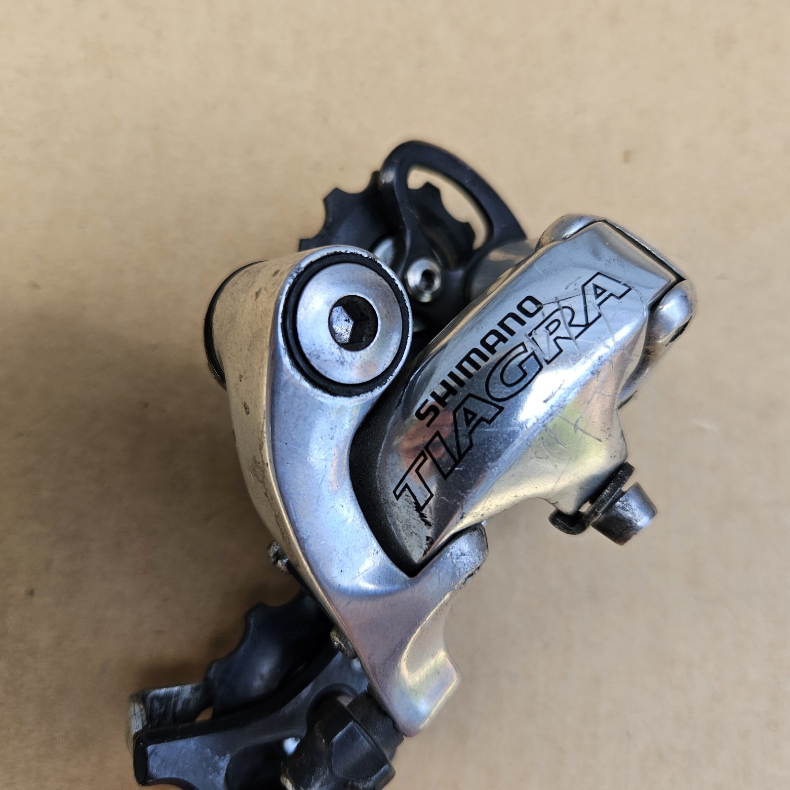 Shimano Tiagra 9 Speed Rear Derailleur Road Bike Long Cage RD-4400 Silver Japan
